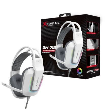 Xtrike Me GH-712 RGB Gaming Headset – White